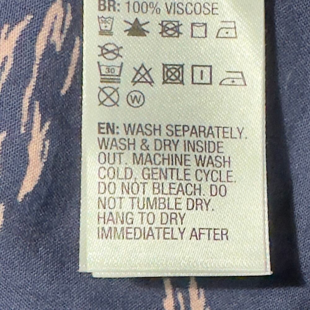 Roxy Bright Daylight Short Sleeve Maxi Dress Floral Print Small Blue & Pink Boho - Picture 8 of 15